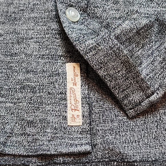 Penguin Button Up Long Sleeve Button Up Shirt (J) - Picture 9 of 10